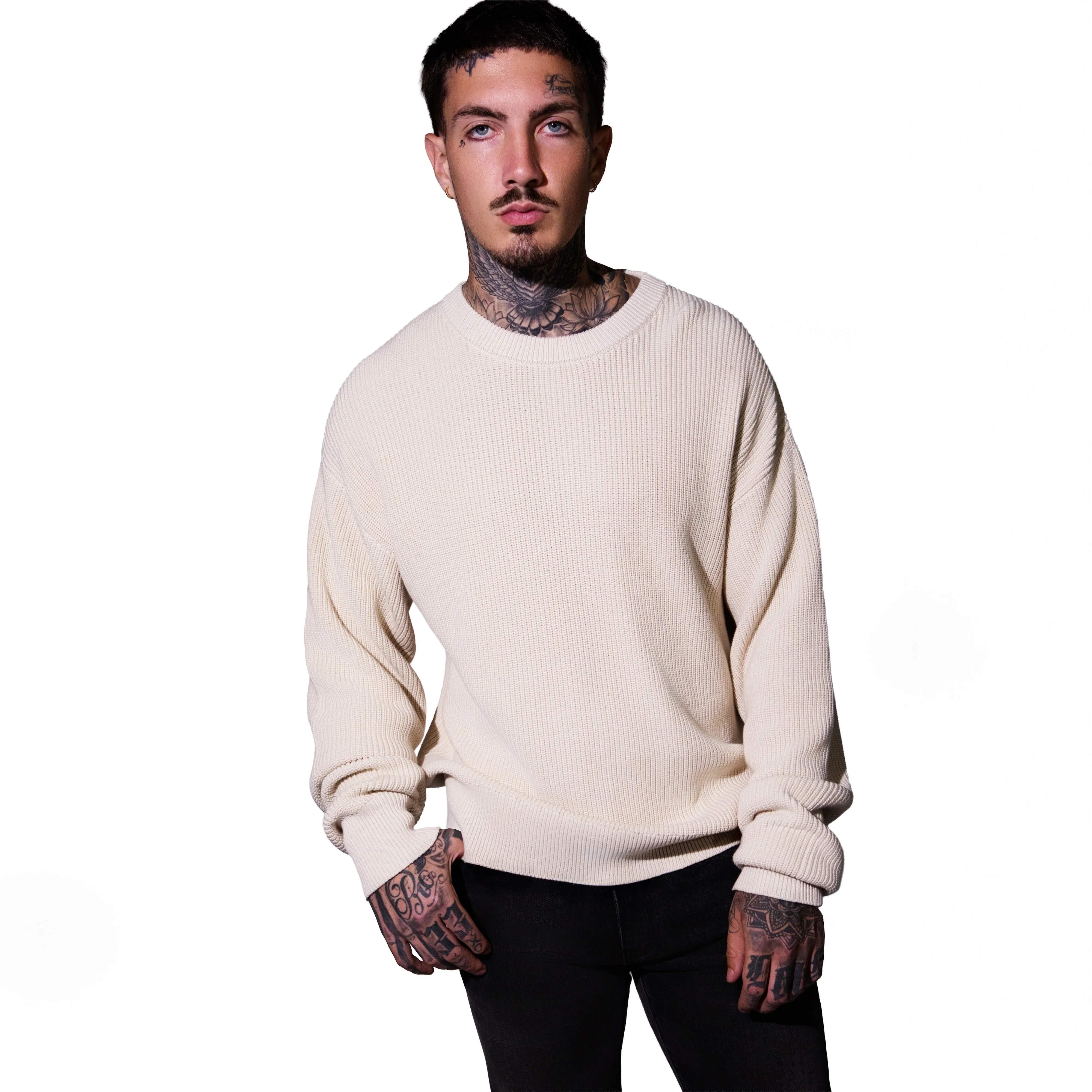 THE BEVERLY CREWNECK (BEIGE) - Image 3