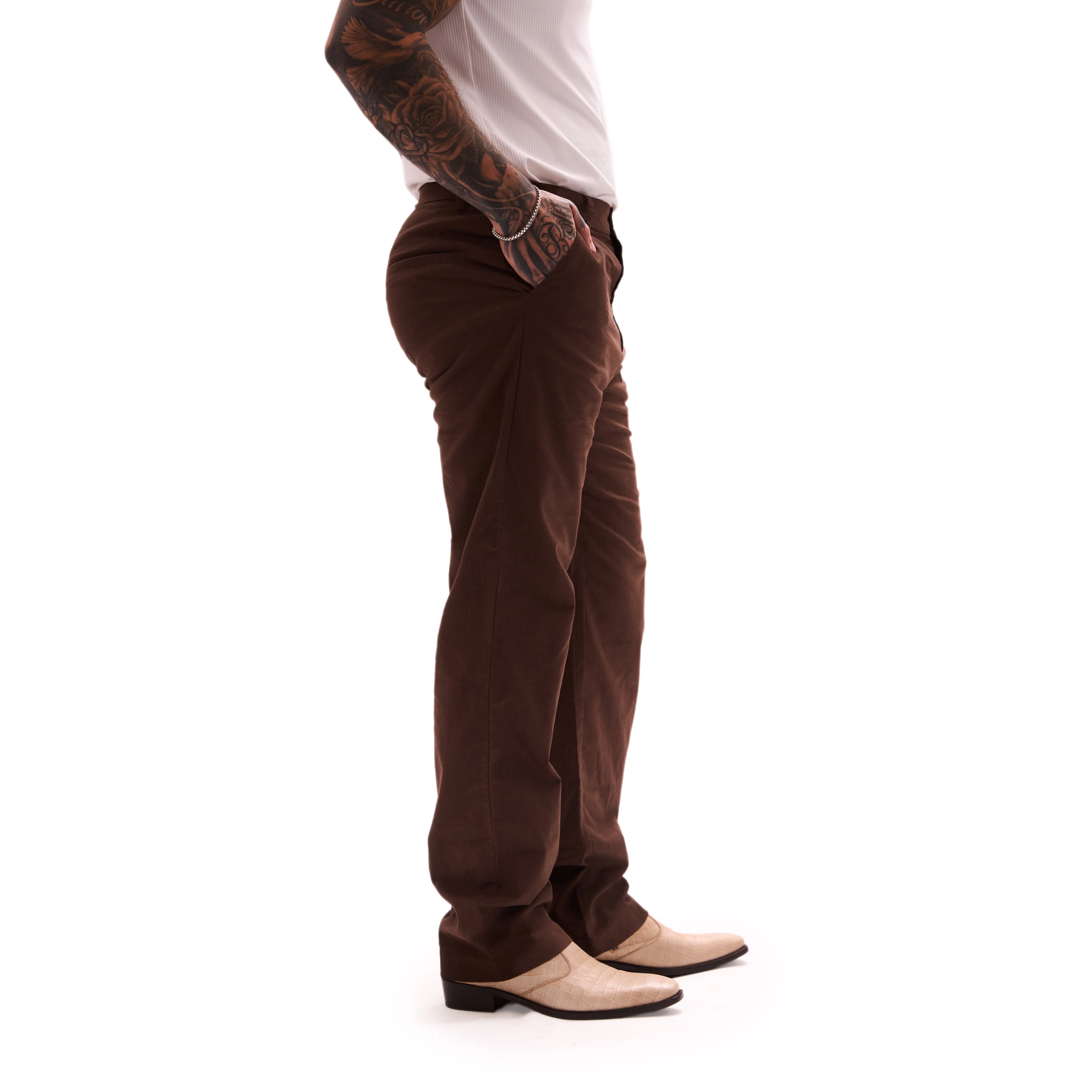 THE CLASSIC LINEN (BROWN) - Image 6
