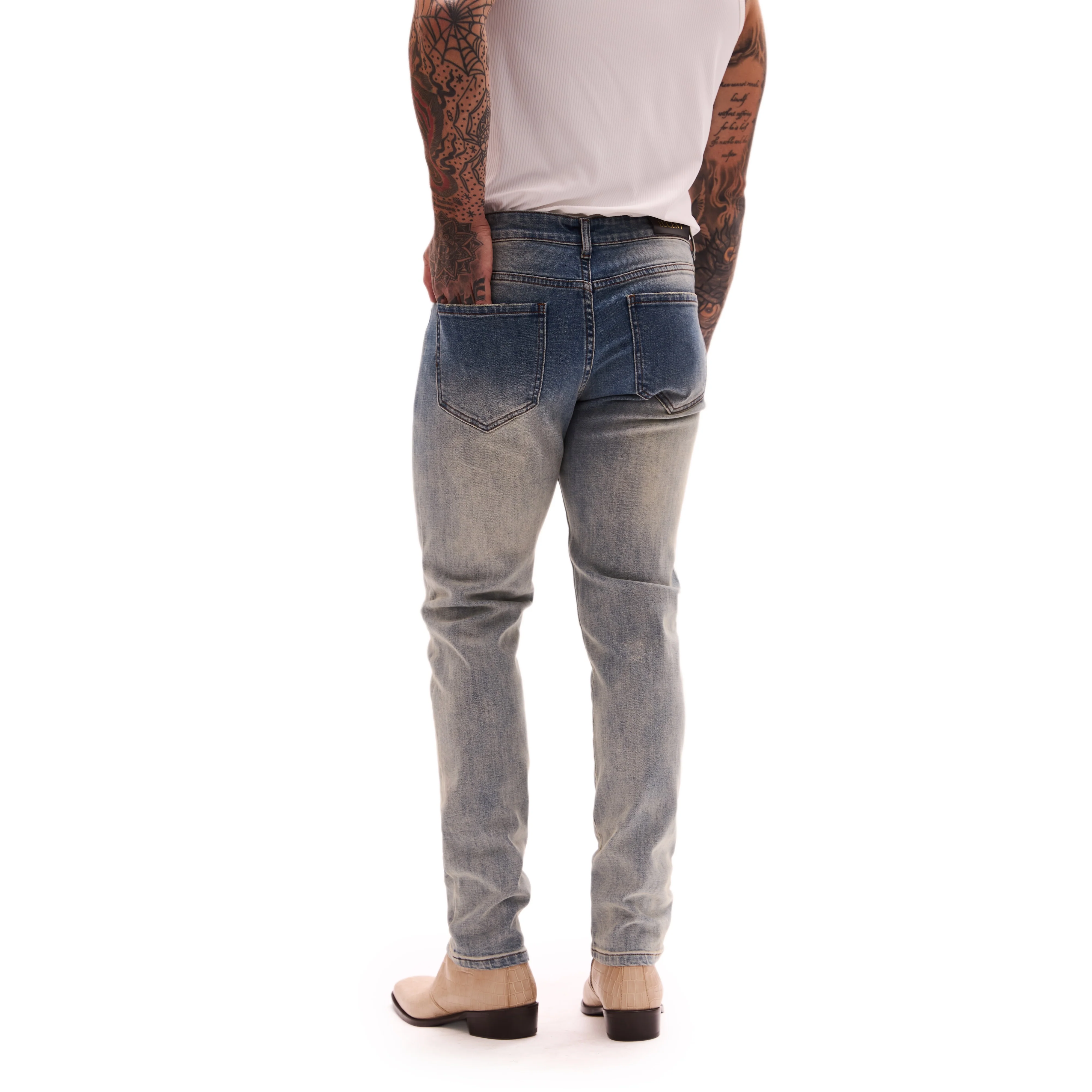 THE OBSIDIAN SLIM DENIM (BLUE) - Image 9