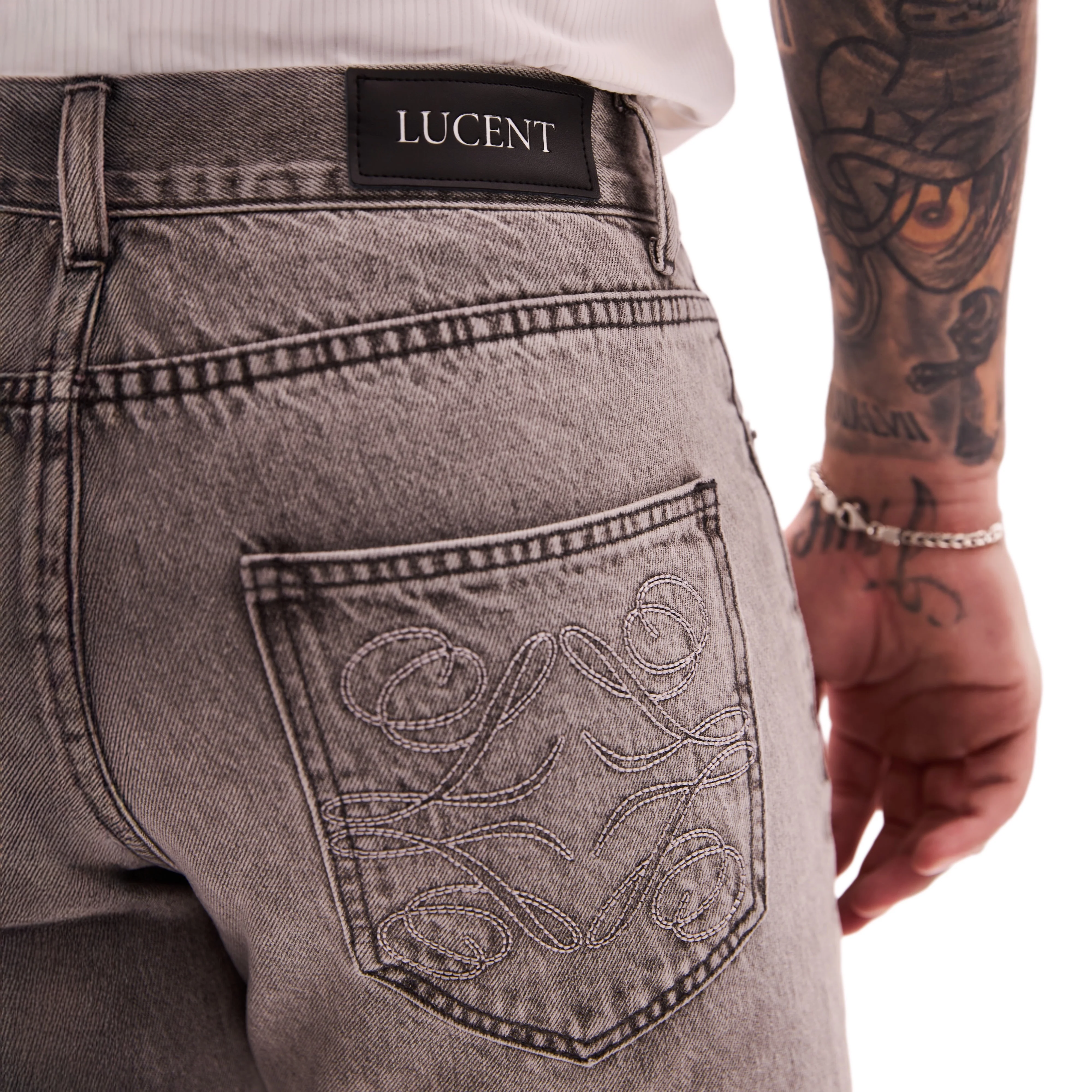 THE ROYCE STRAIGHT DENIM (GREY) - Image 7