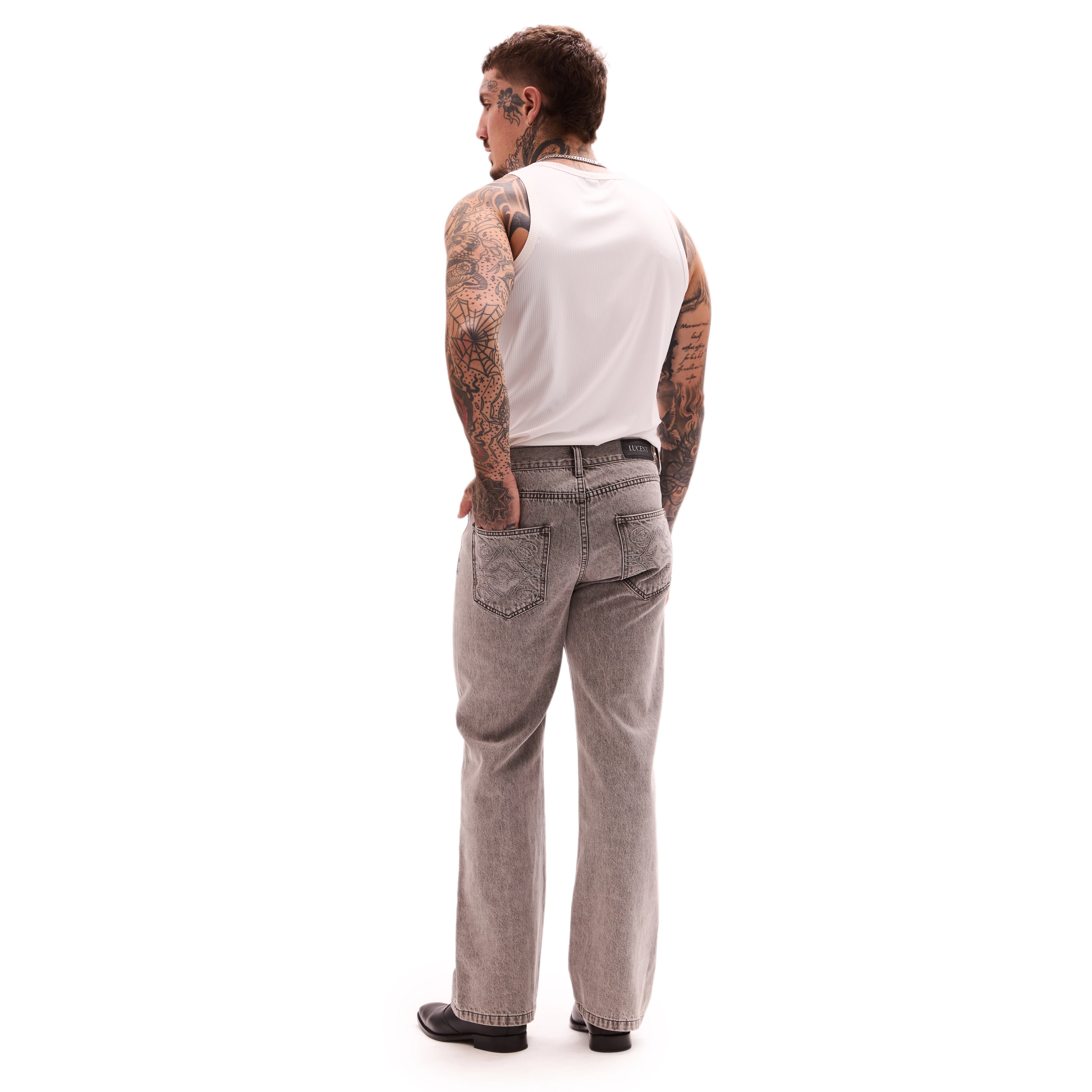 THE ROYCE STRAIGHT DENIM (GREY) - Image 8